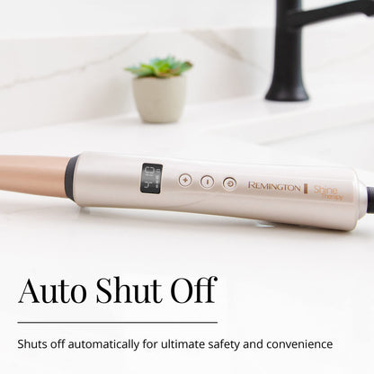 Side profile of Remington Shine Therapy Argan Oil infused curler