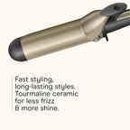 Digital LED temperature display on Conair curling iron