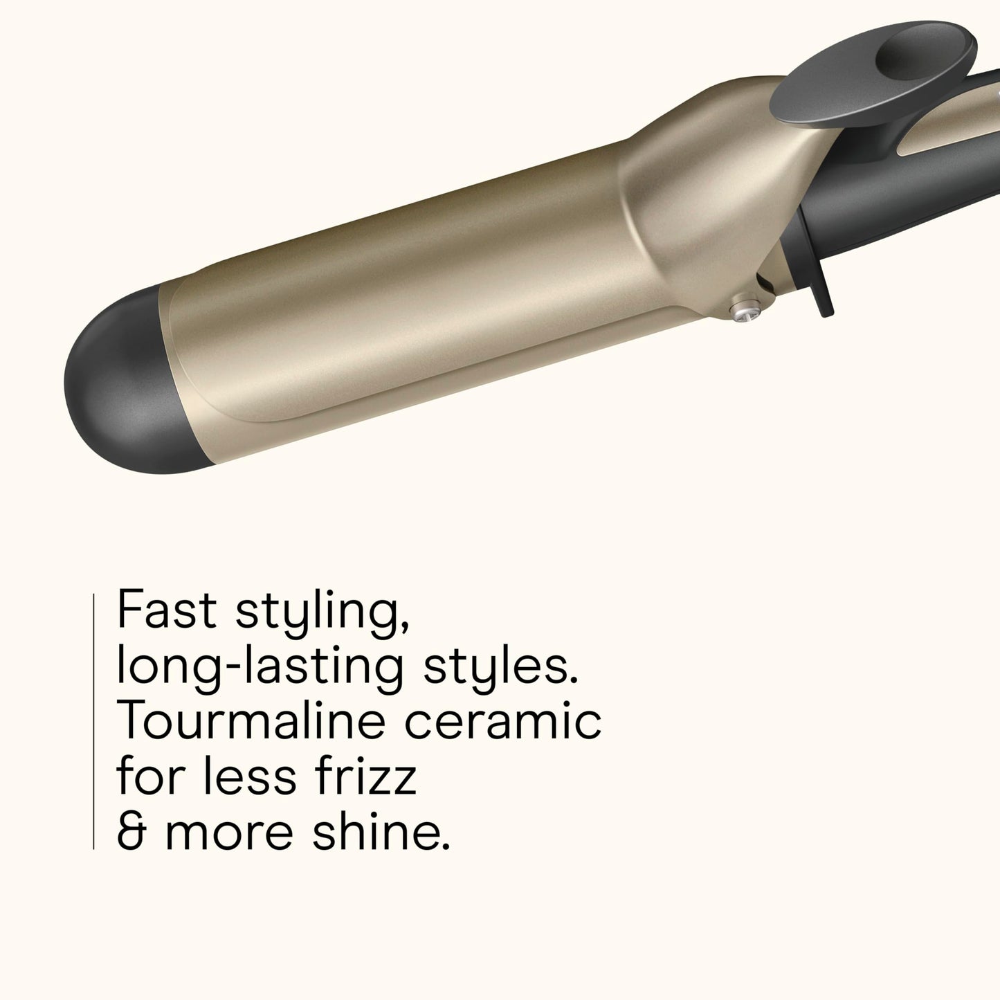 Digital LED temperature display on Conair curling iron