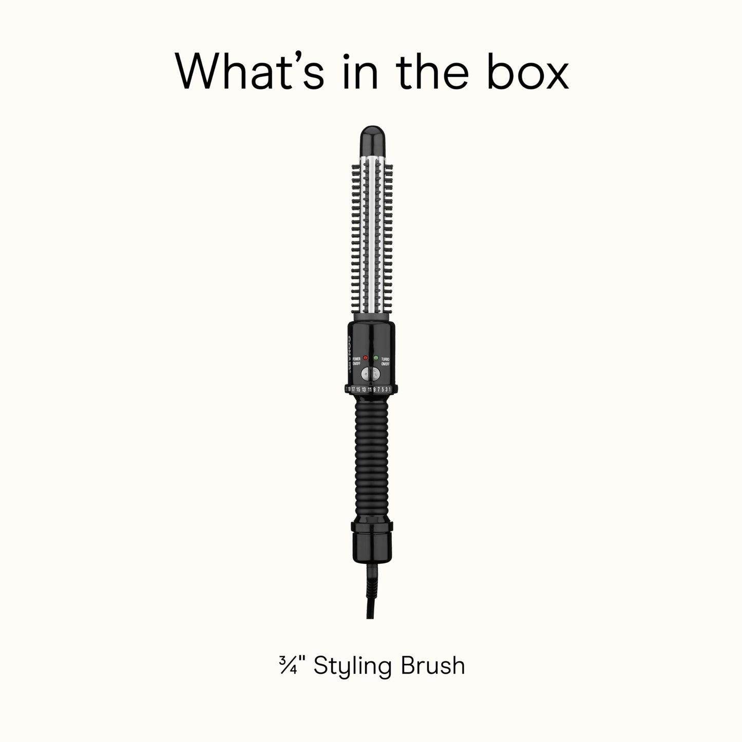 Packaging view of Conair Instant Heat styling tool