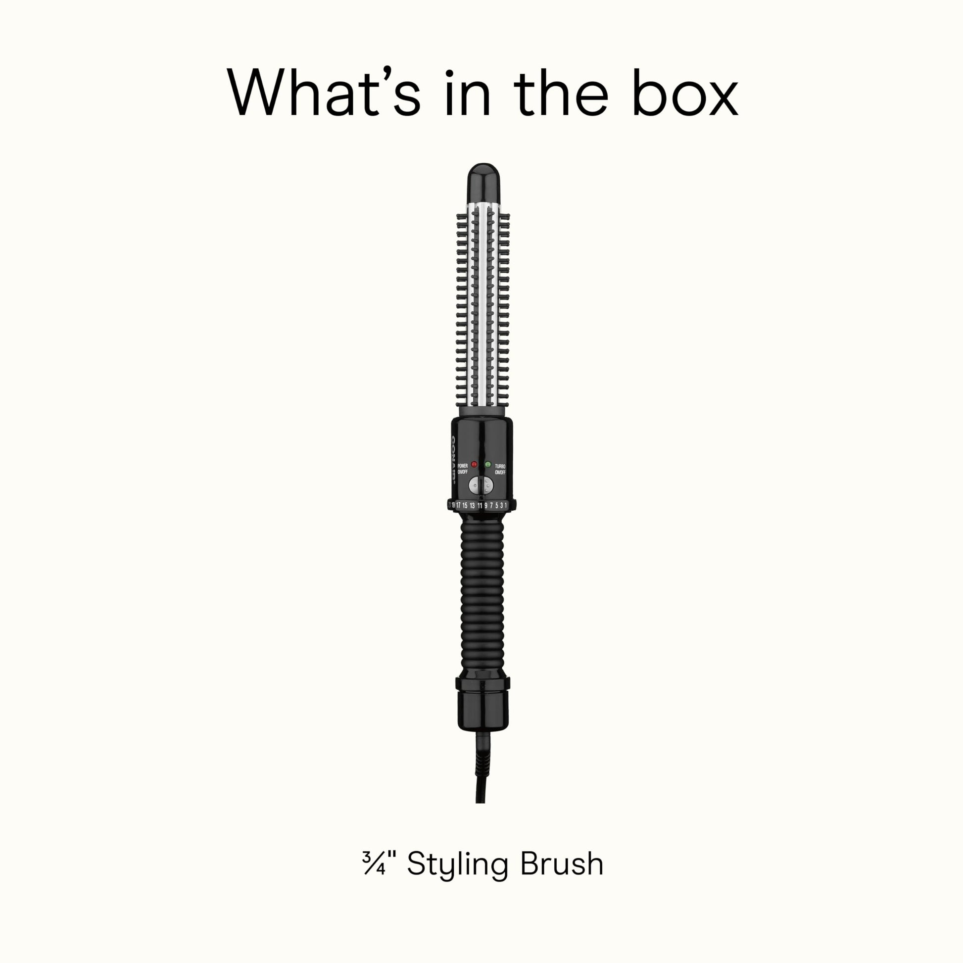 Packaging view of Conair Instant Heat styling tool