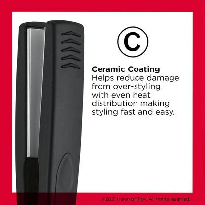 Side profile of Revlon ceramic hair straightener