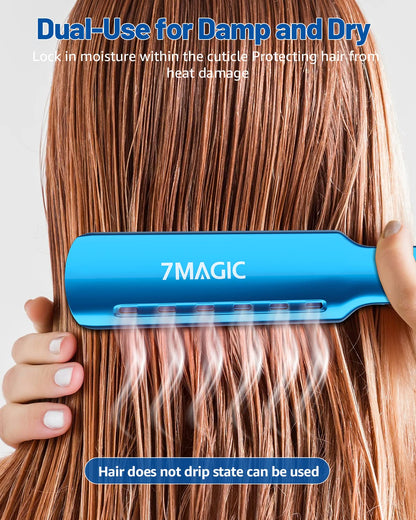 7MAGIC hair straightener with adjustable temperature control display