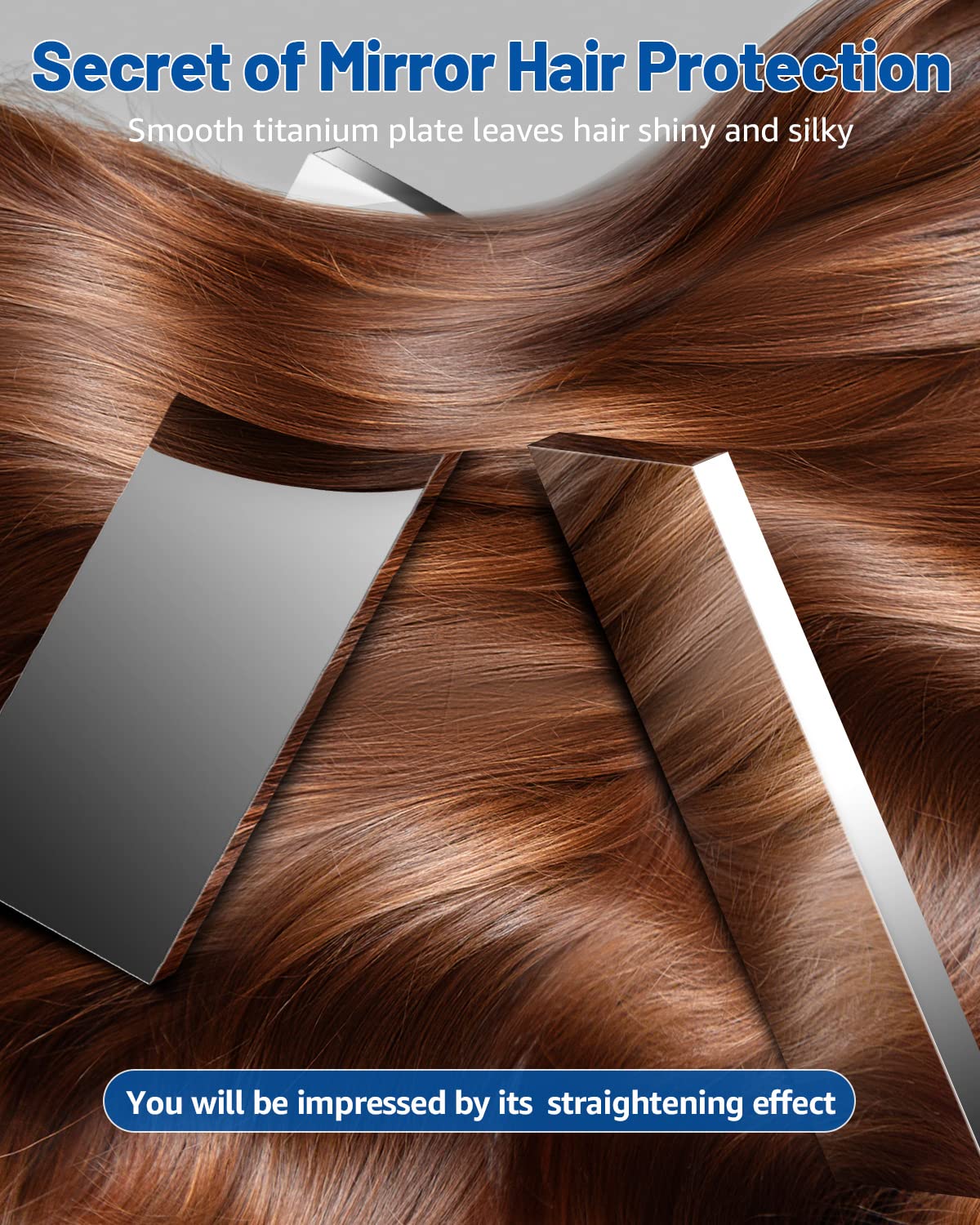 Detailed view of floating plates on 7MAGIC nano titanium straightener