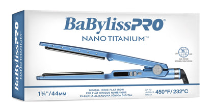 Metallic blue finish of BaBylissPRO hair tool