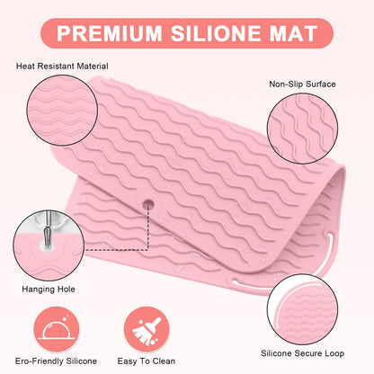 Close up of double-sided wave texture on silicone mat