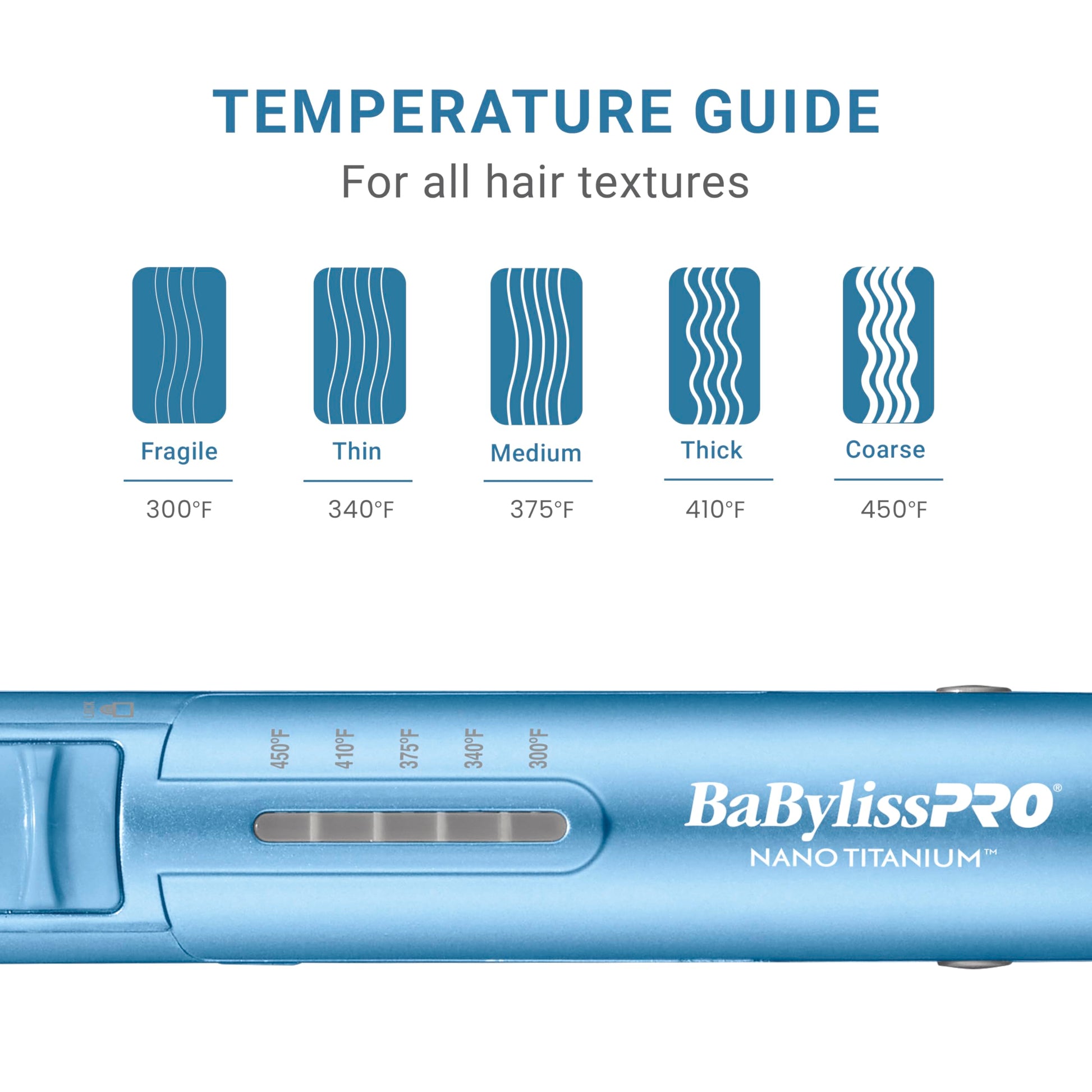 Authentic BaBylissPRO styling iron for professional hair results