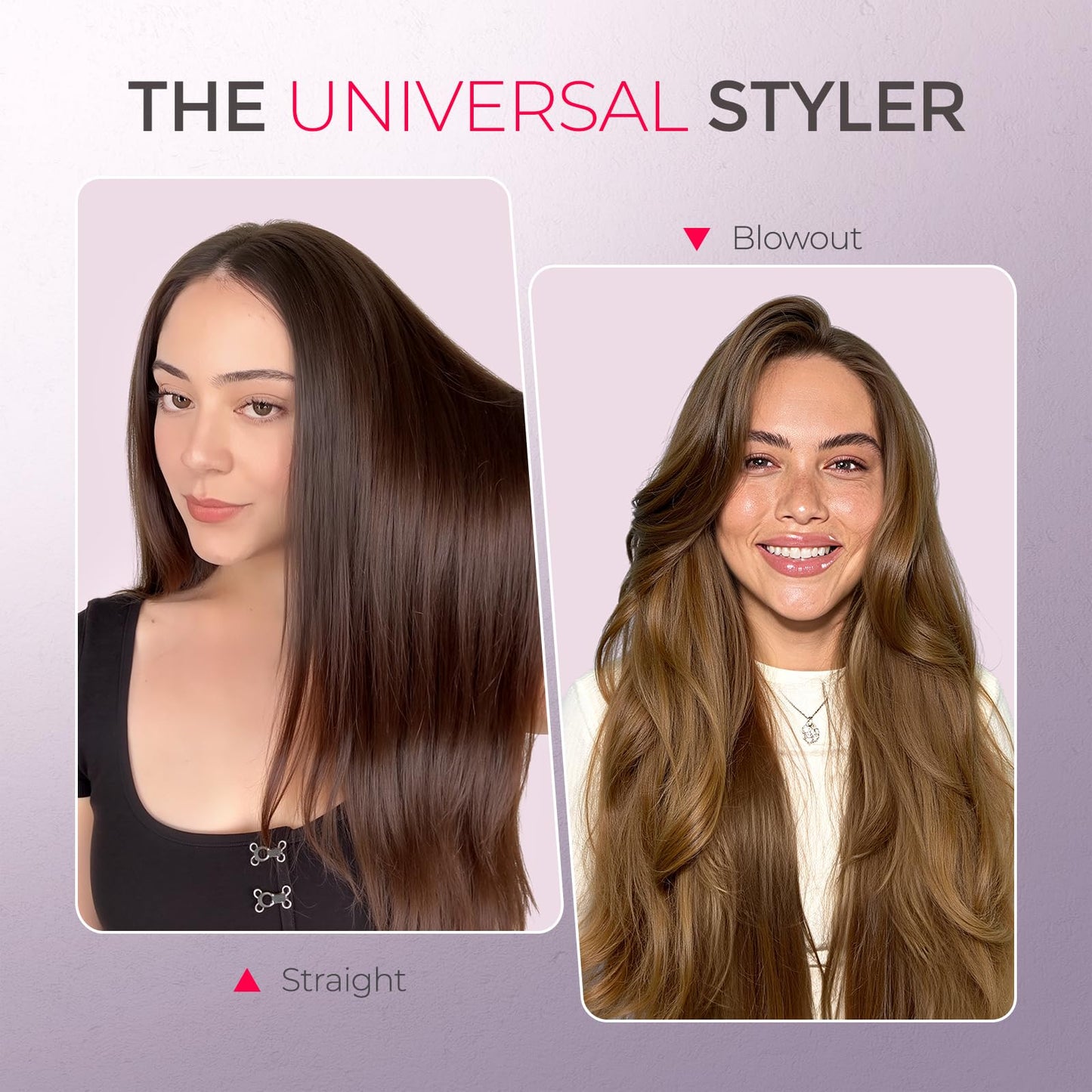 Side profile of Tymo Ring hair styling tool