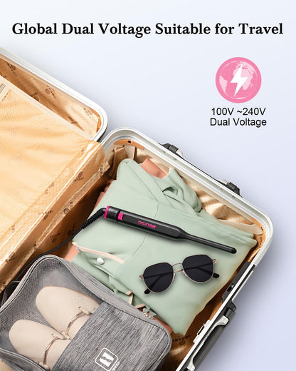 Travel-friendly Melydo flat iron with swivel cord