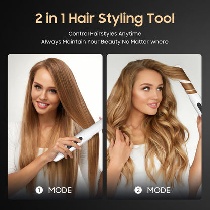 LYFDUW portable hair iron titanium plates close up