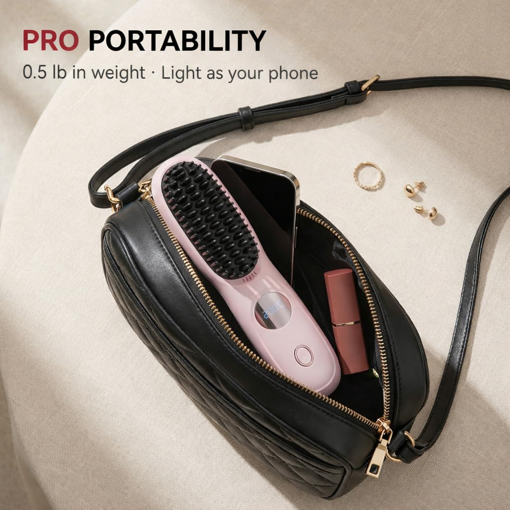 Close up of Go Brush Pro heat settings and control buttons