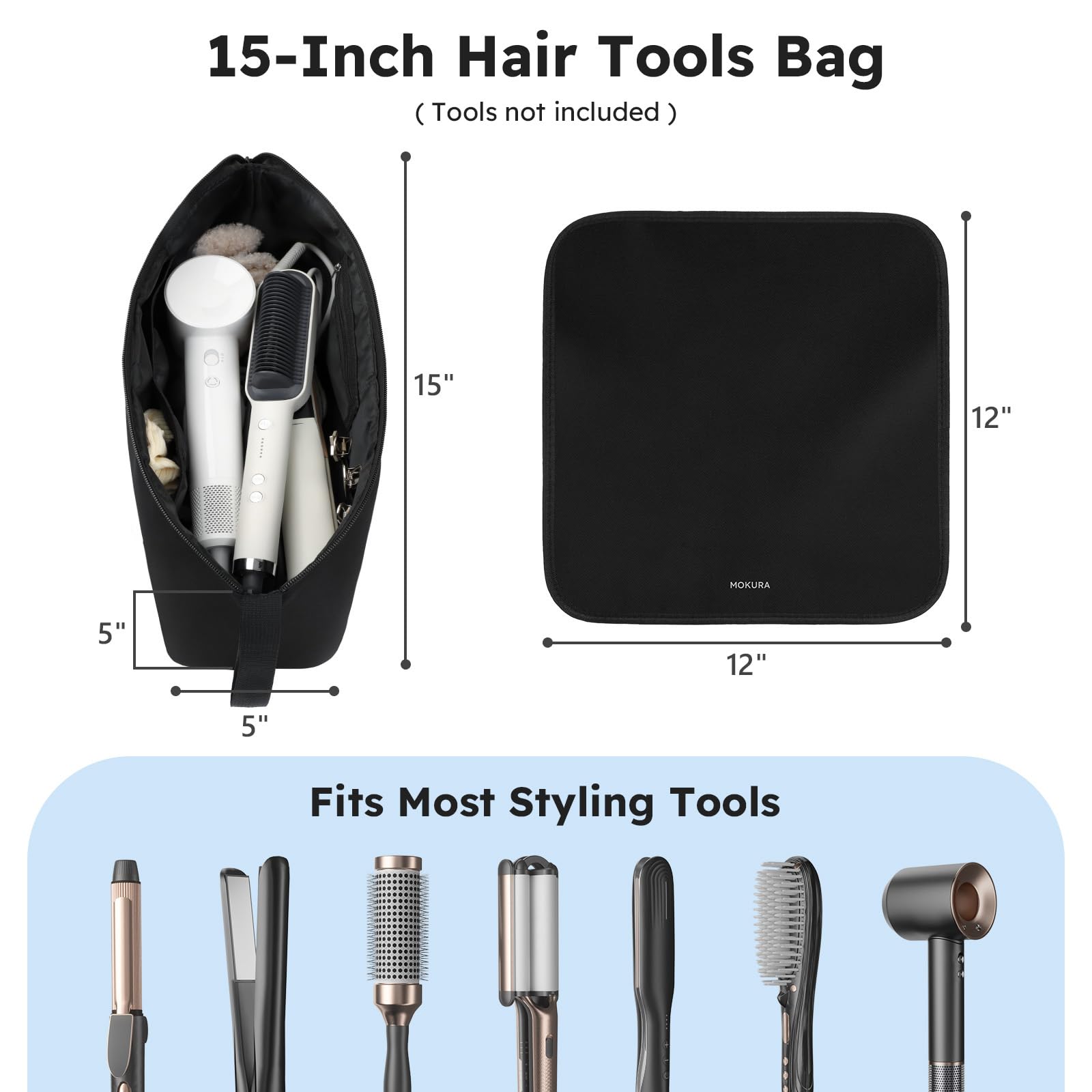 Detachable heat resistant mat for hair tools