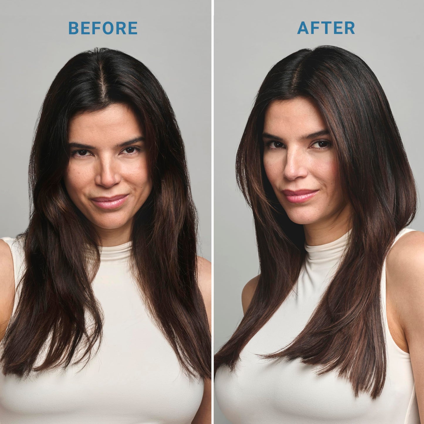 Styling hair with BaBylissPRO Nano Titanium flat iron