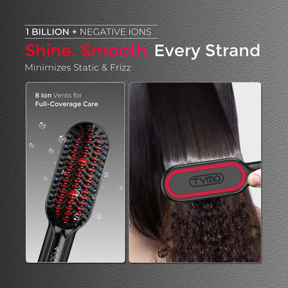 Close up of Tymo ceramic bristles for hair health
