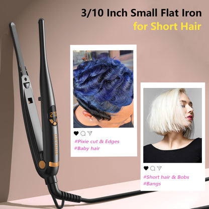 Orynne mini edge flat iron with digital temperature display