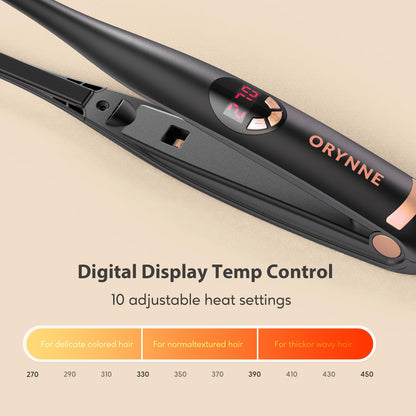 Orynne pencil straightener showing compact travel design