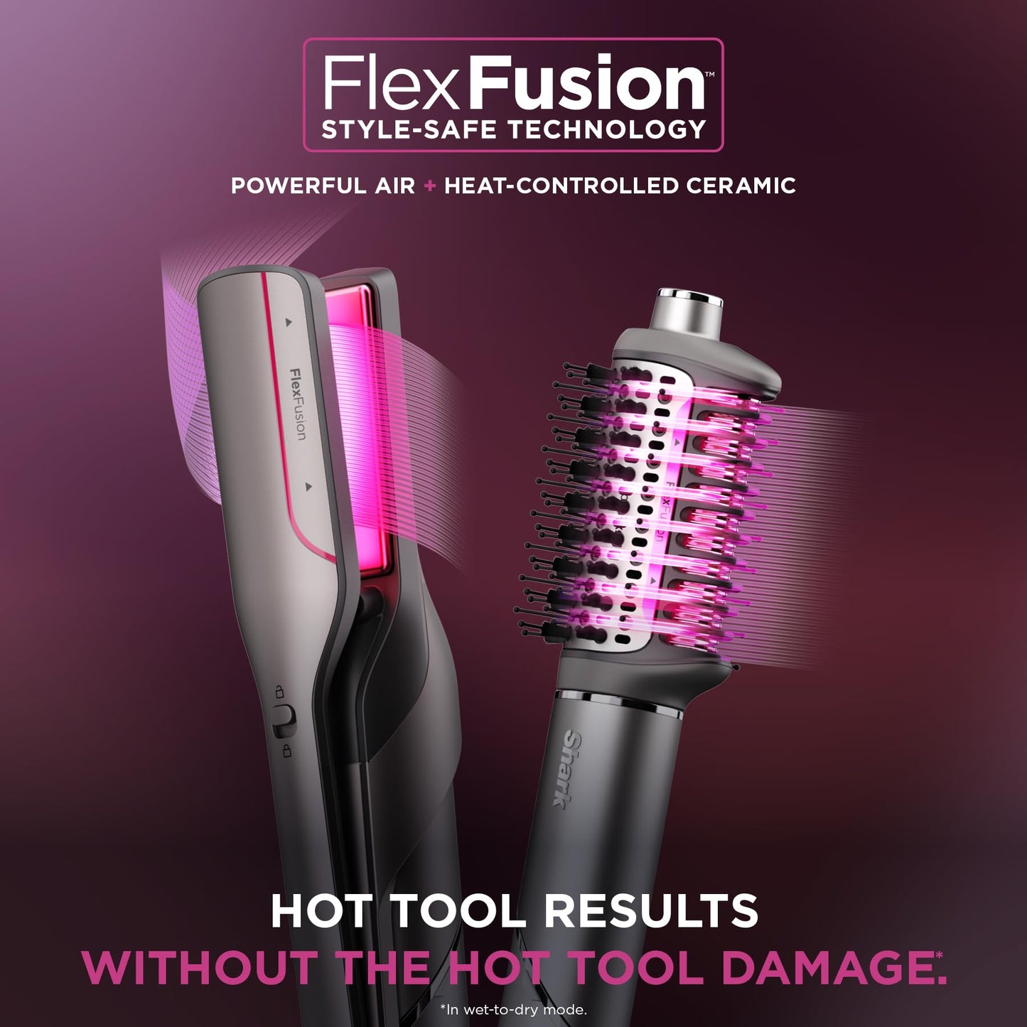 Shark Flex Fusion fusion hair brush attachment for smooth styling