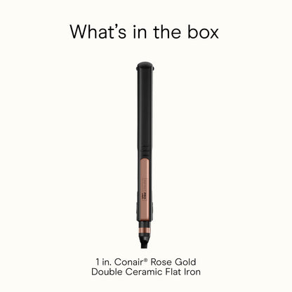 Side profile of Infinitipro By Conair rose gold straightener