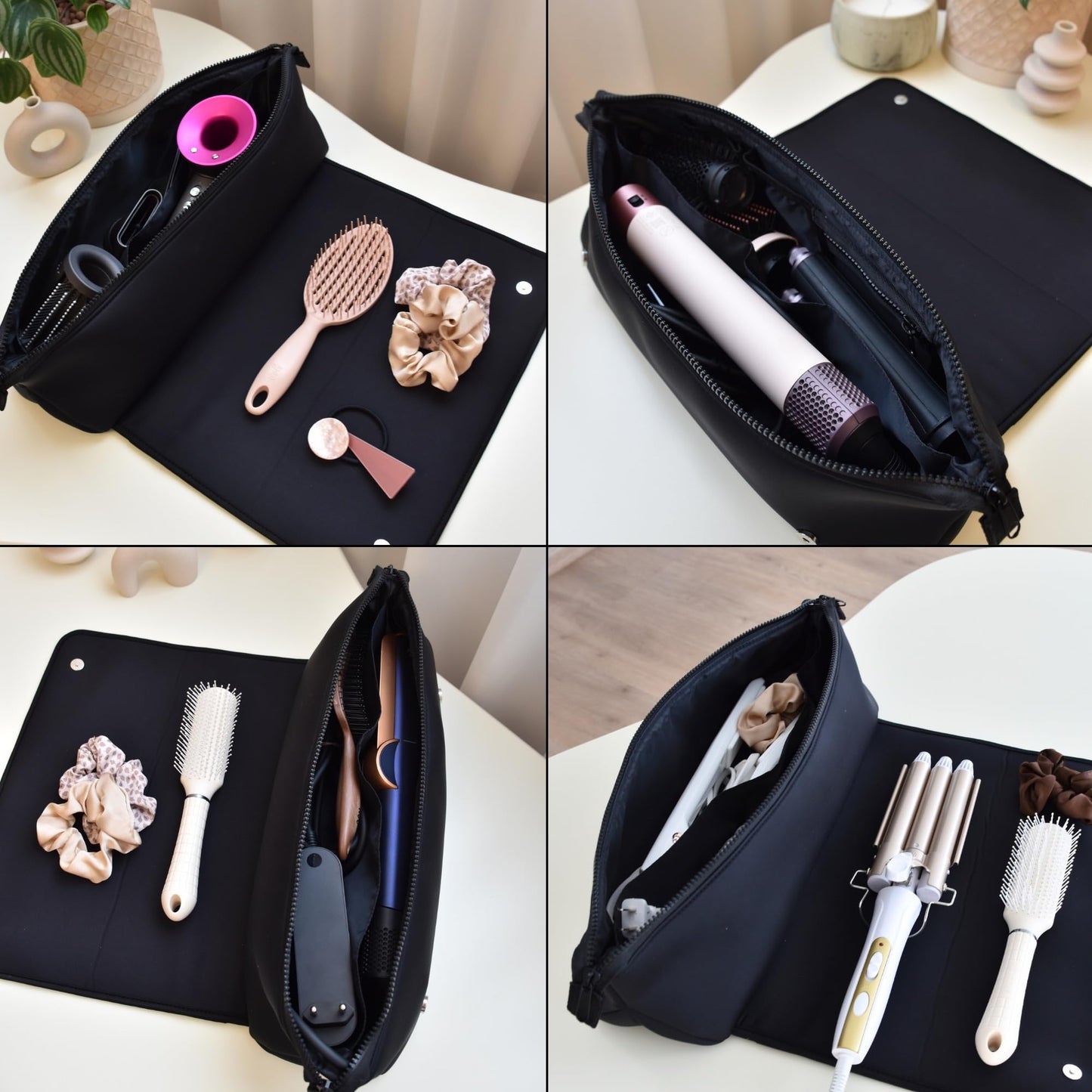 Interior view of Barefoot Caribou travel bag showing storage pockets