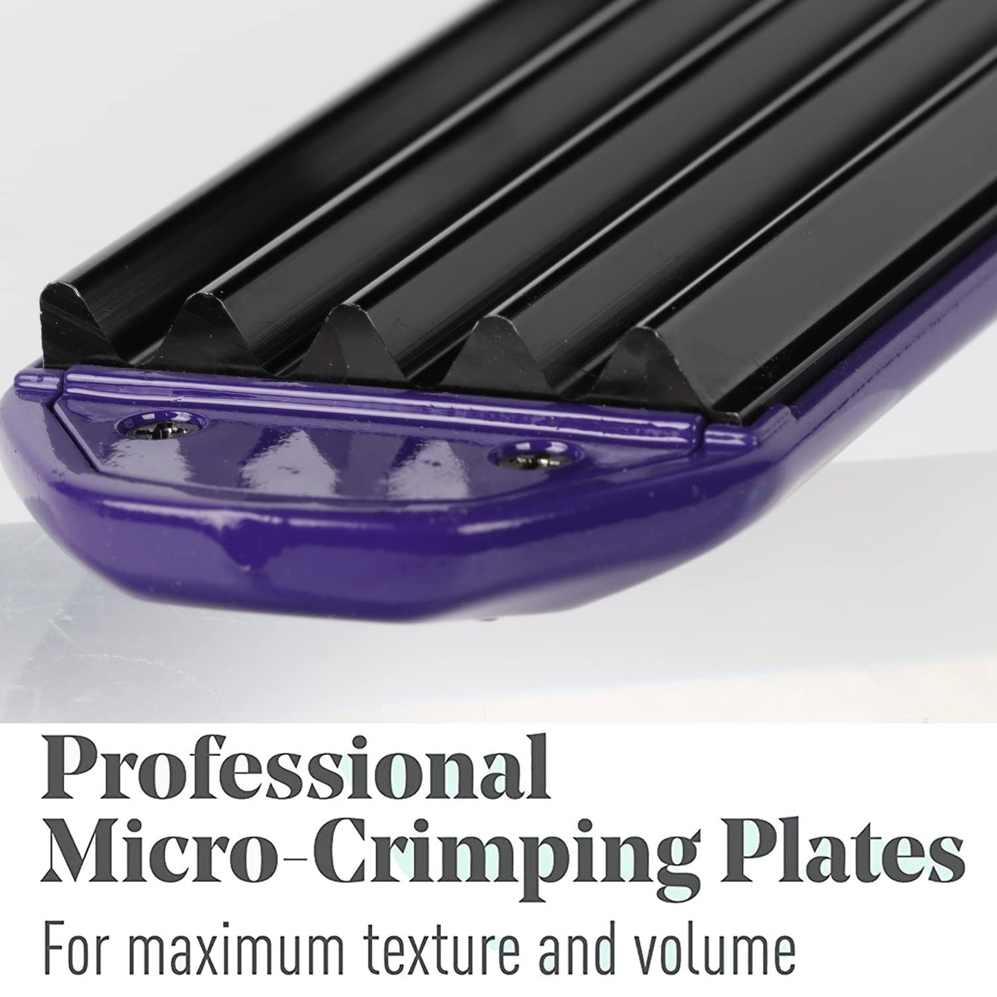 Side profile of purple MbHair volumizing crimper