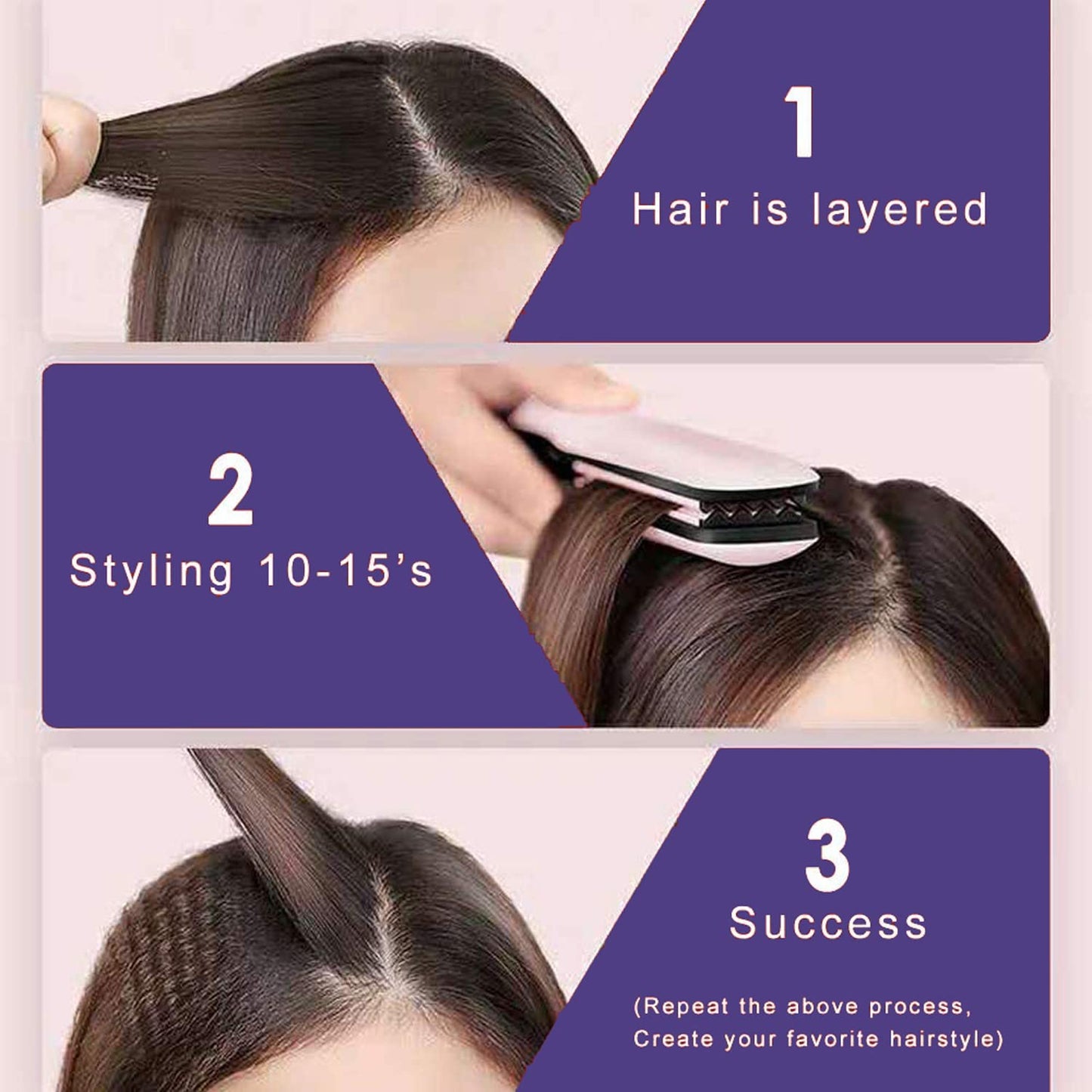 MbHair hair iron showing 360 degree swivel cord