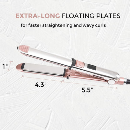 Digital temperature display of Rozamor flat iron