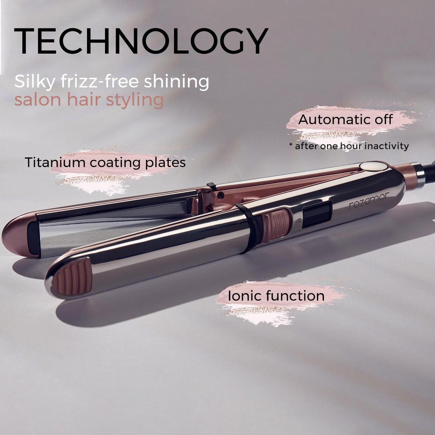 Rozamor hair styling tool with swivel cord
