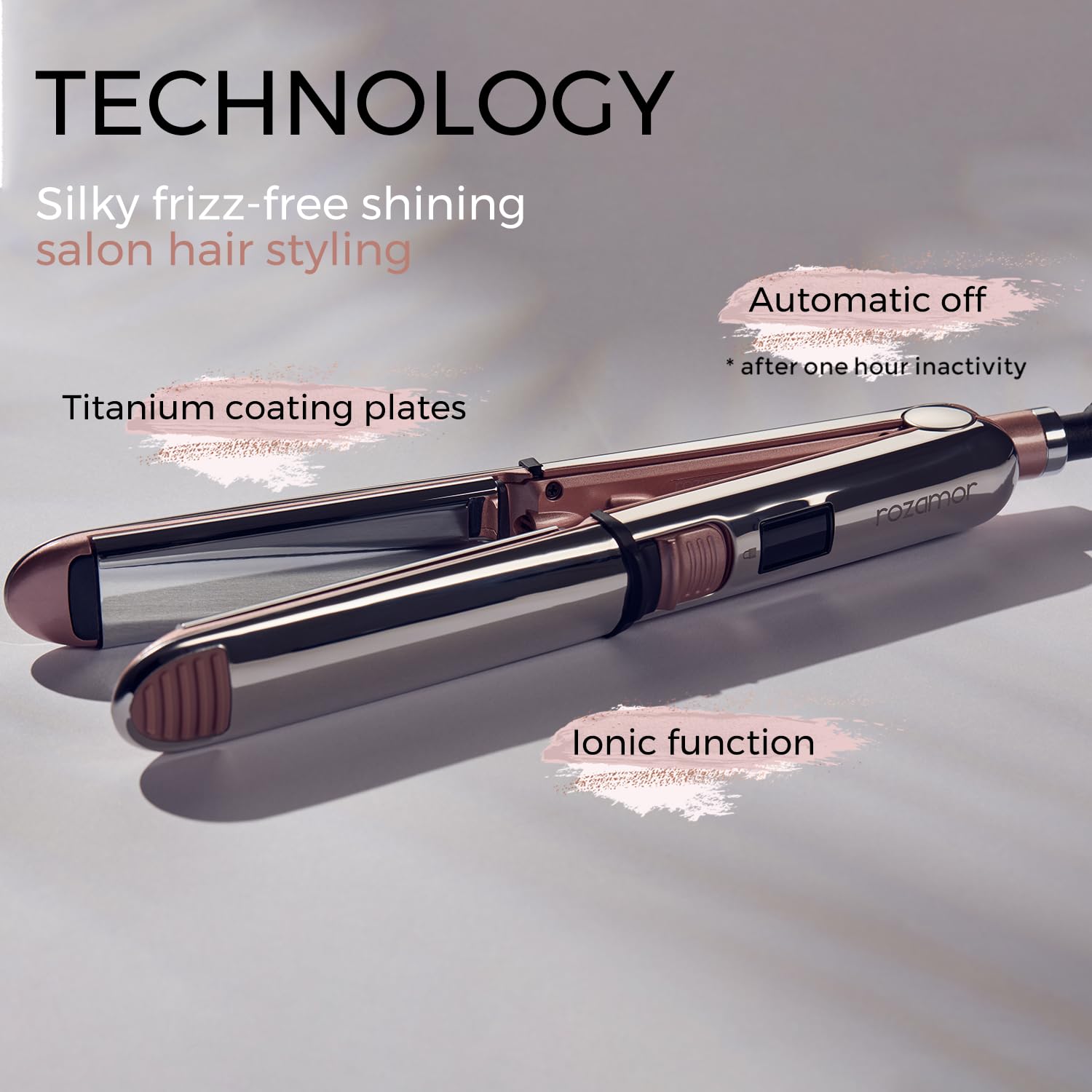 Rozamor hair styling tool with swivel cord
