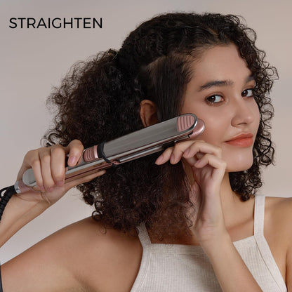Side profile of Rozamor titanium ionic hair straightener