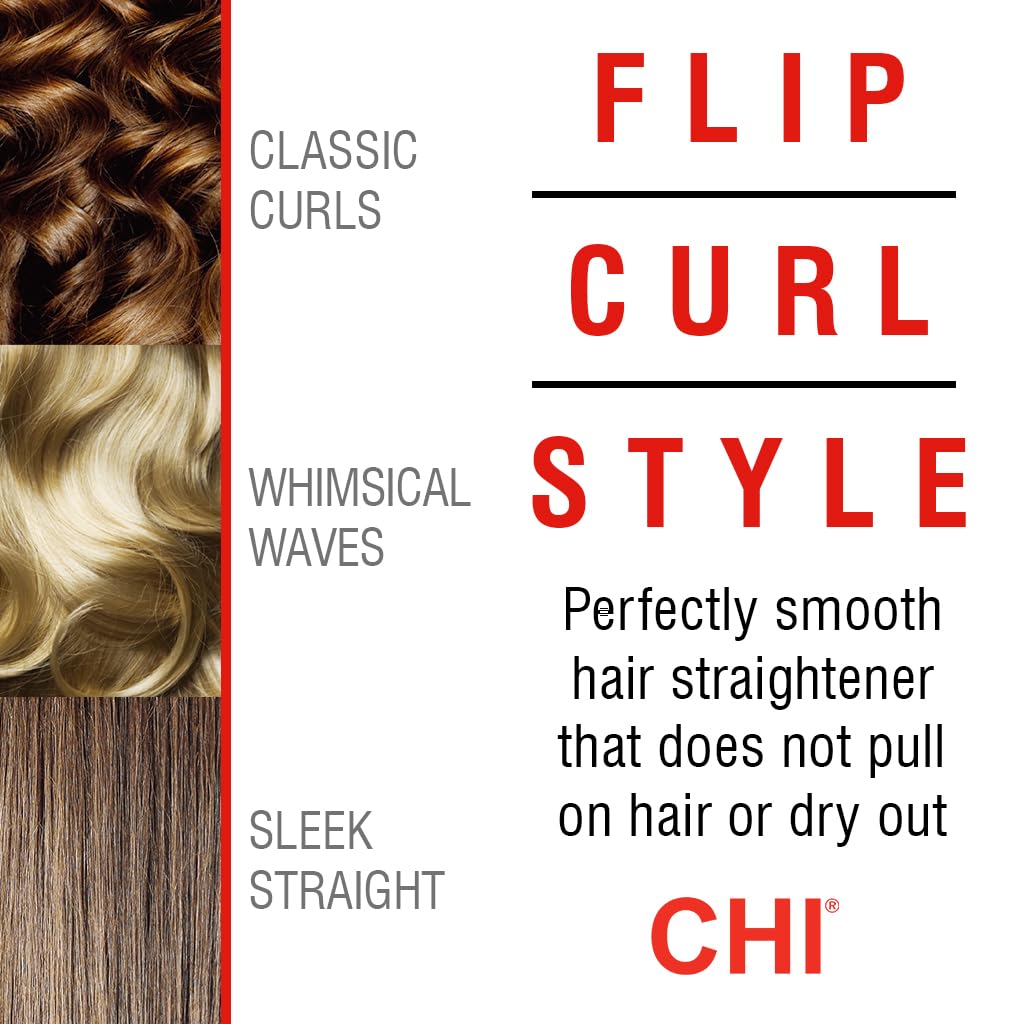 Professional hairstylist using the CHI G2 for smooth hair.