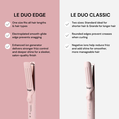 L'Ange Hair Le Duo Edge temperature control buttons