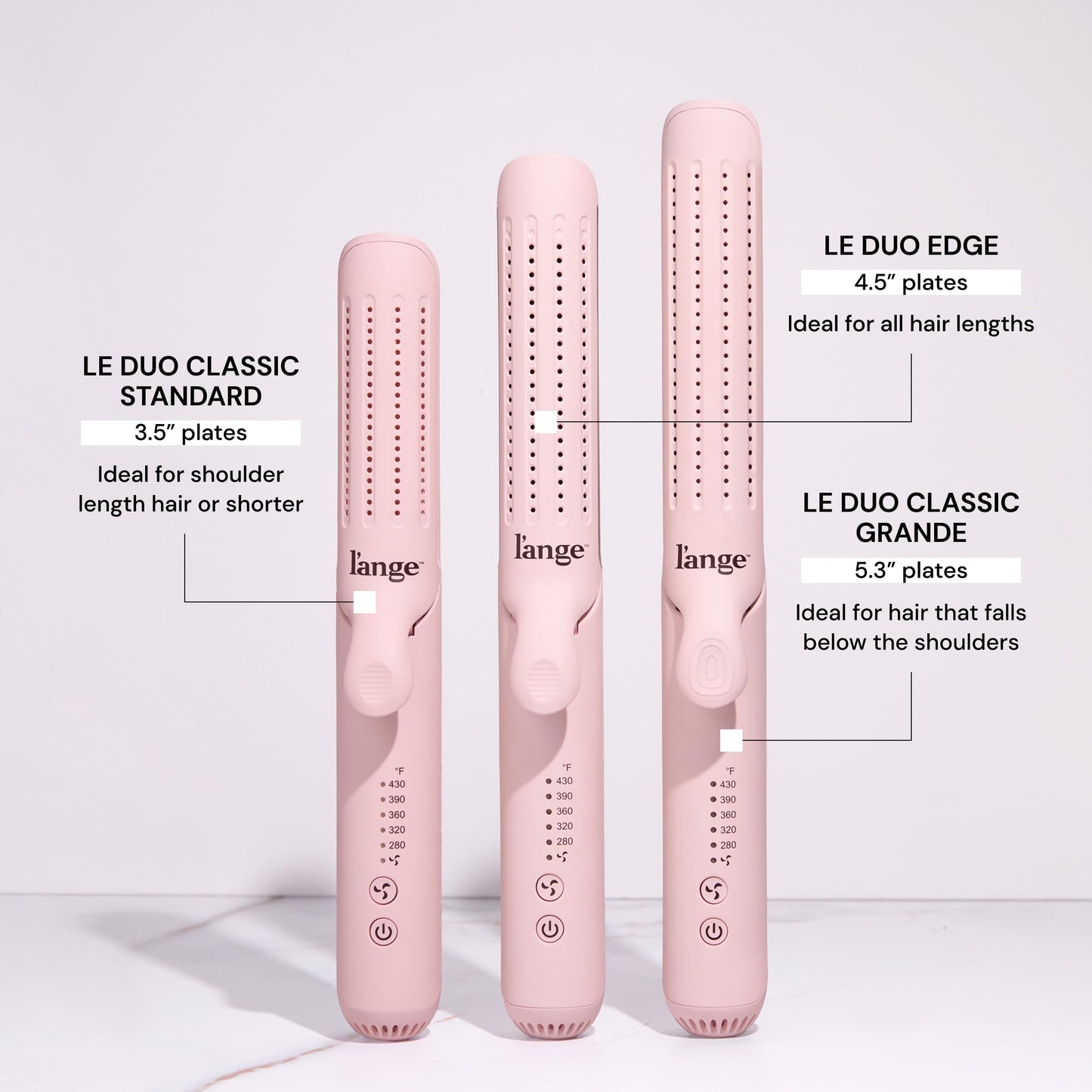 L'Ange Hair Le Duo Edge cooling airflow vents side view