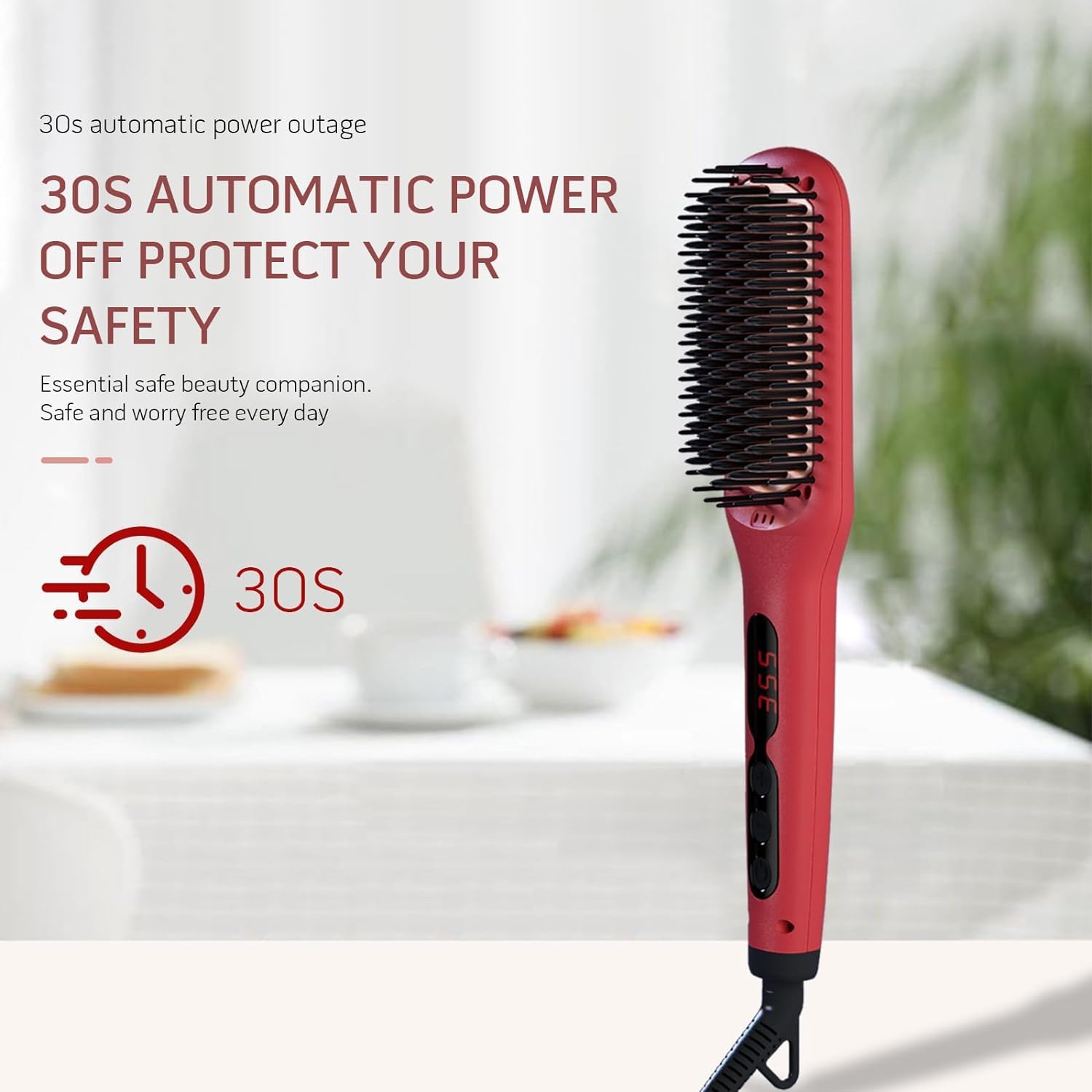 Megawise styling brush with rotatable power cord