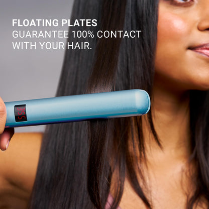 BaBylissPRO digital hair straightener temperature control display