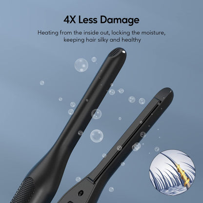 Terviiix 3/10 inch ceramic mini flat iron plates close up