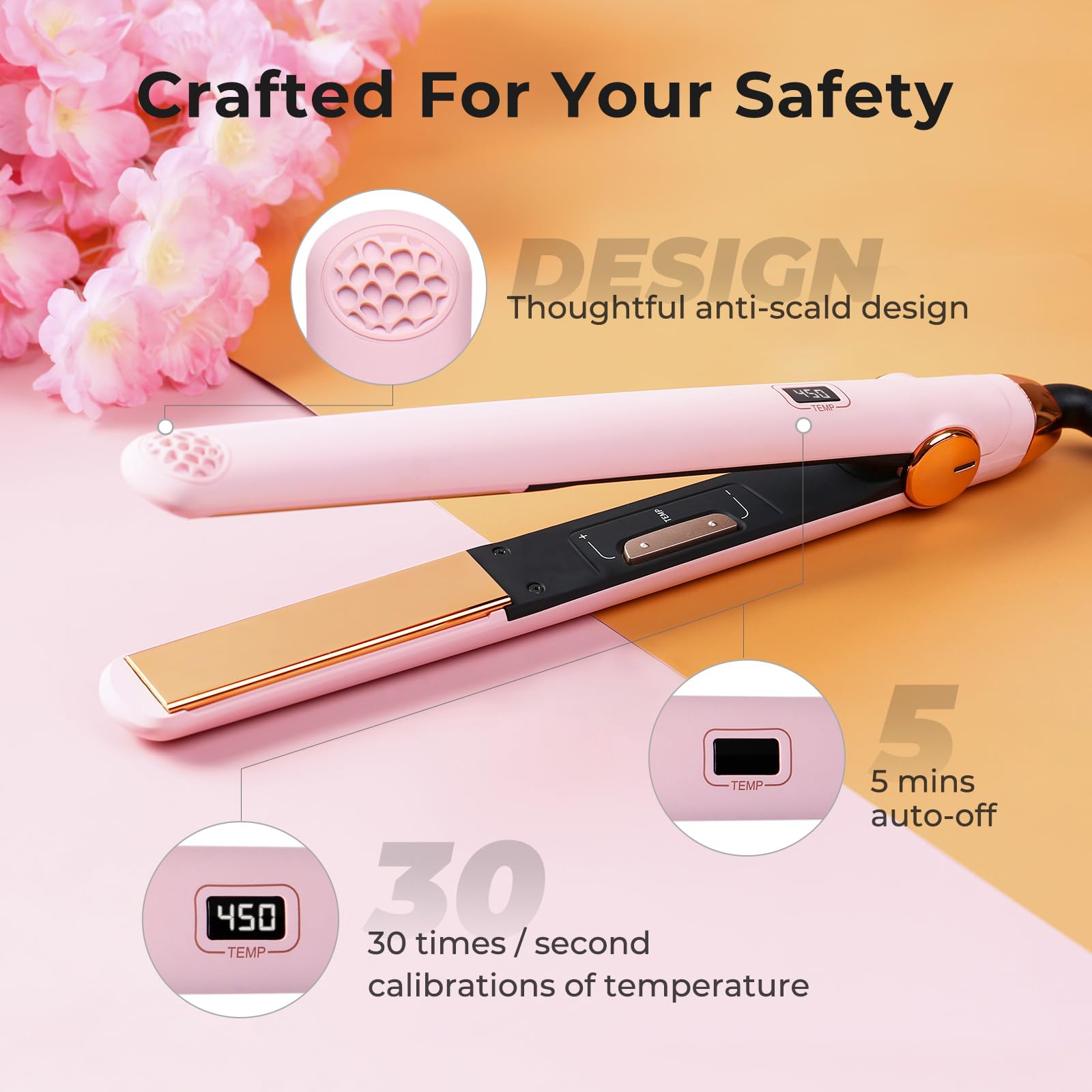 Professional hair styling with Tymo Sway flat iron