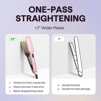 Wavytalk professional hair straightener with swivel cord detail