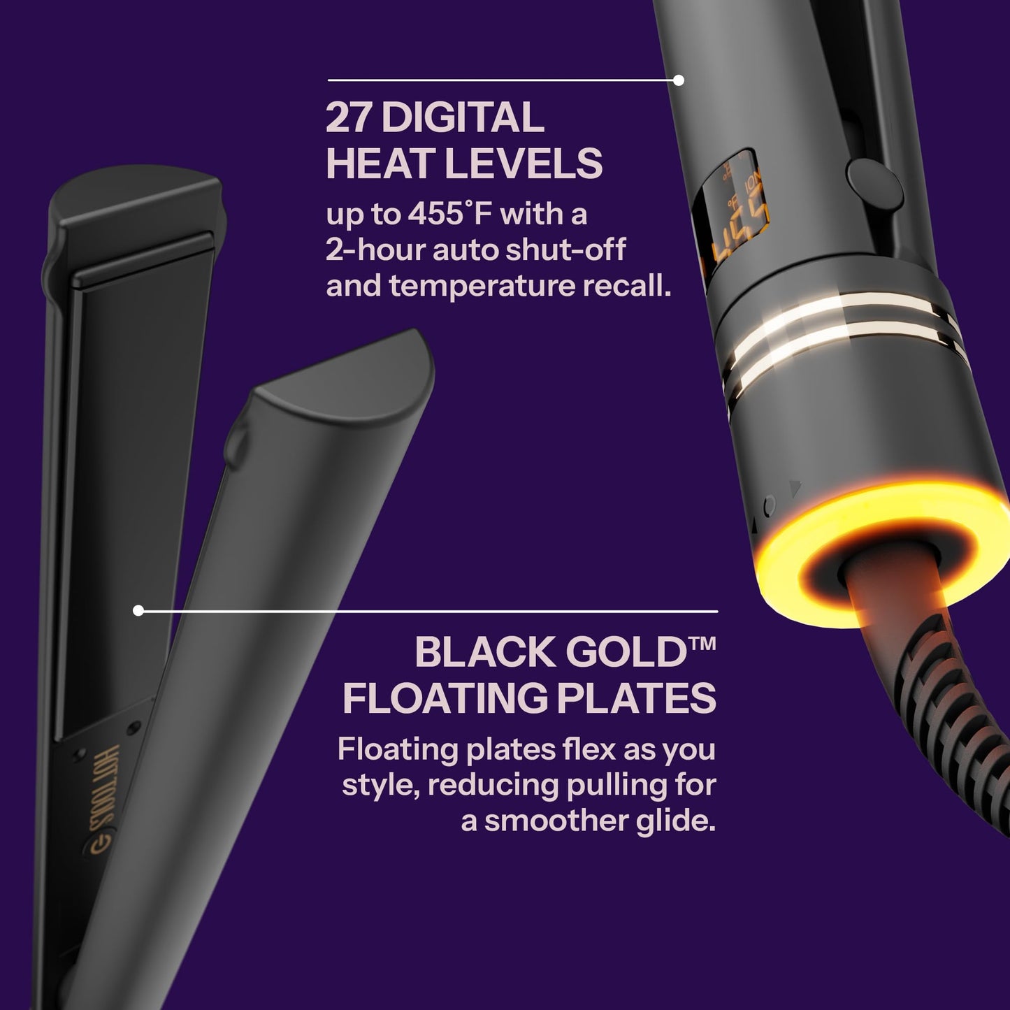 Hot Tools hair styler rounded edges for curling