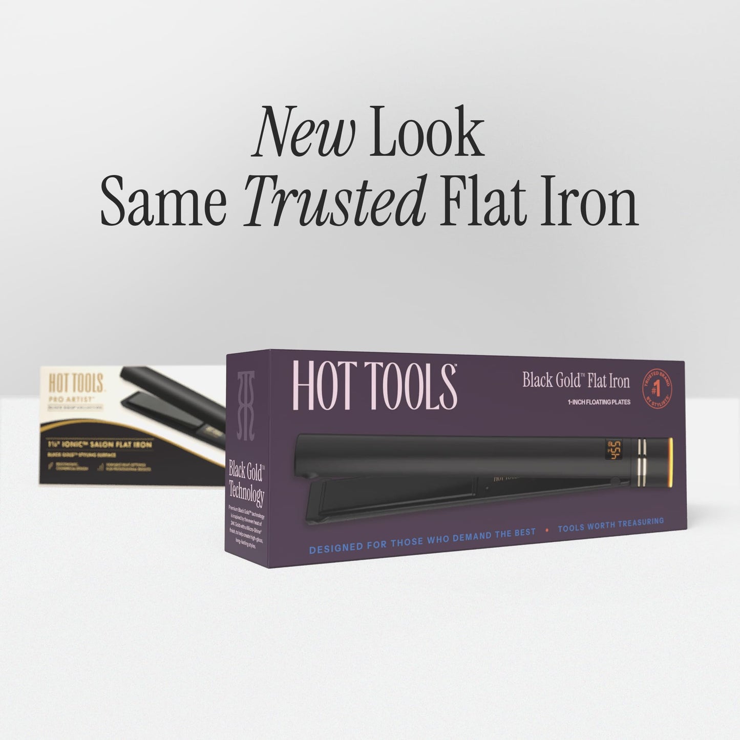 Styling results with Hot Tools Black Gold flat iron