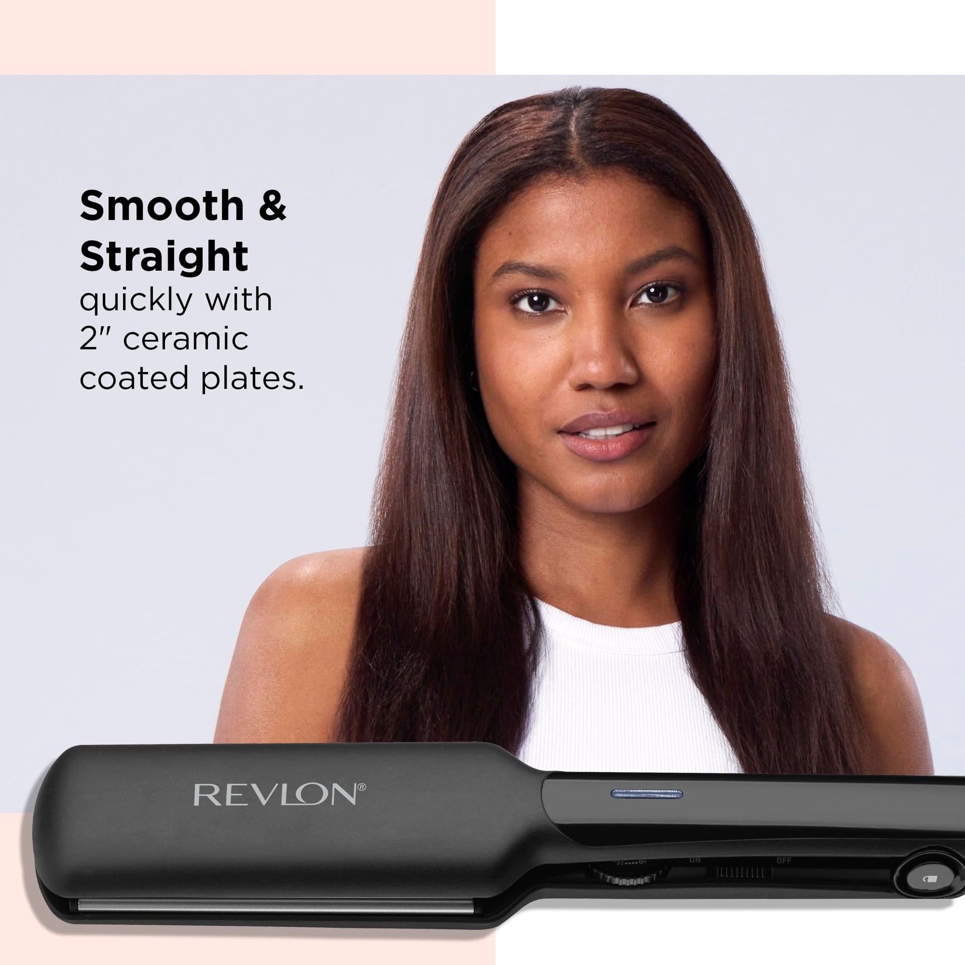 Revlon hair straightener wide plates detail