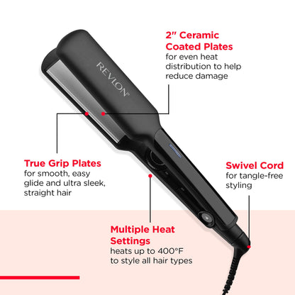 Revlon 2 inch flat iron side profile