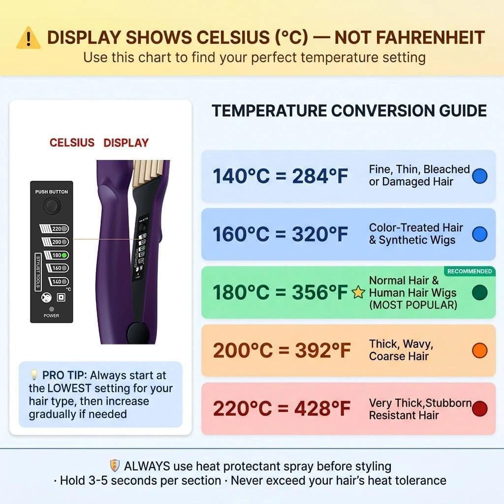 Dshow hair crimper with included heat resistant styling glove
