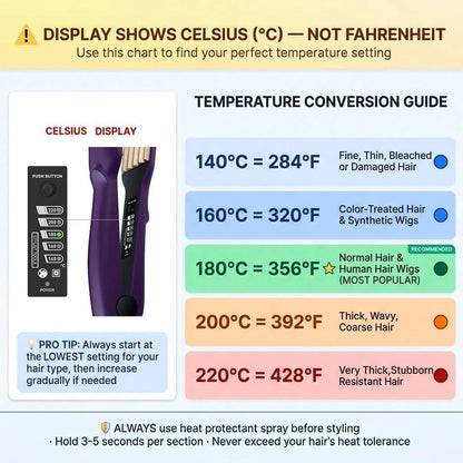 Dshow hair crimper with included heat resistant styling glove