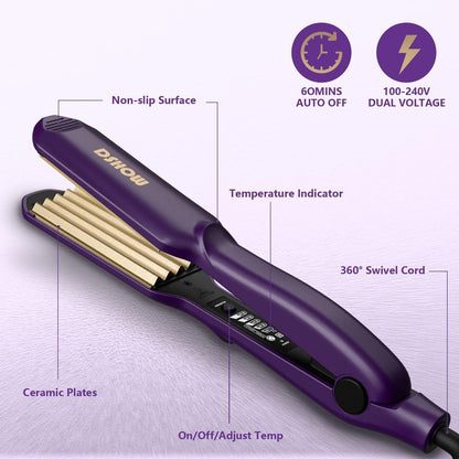 Dshow hair crimper displaying 360 degree swivel cord feature