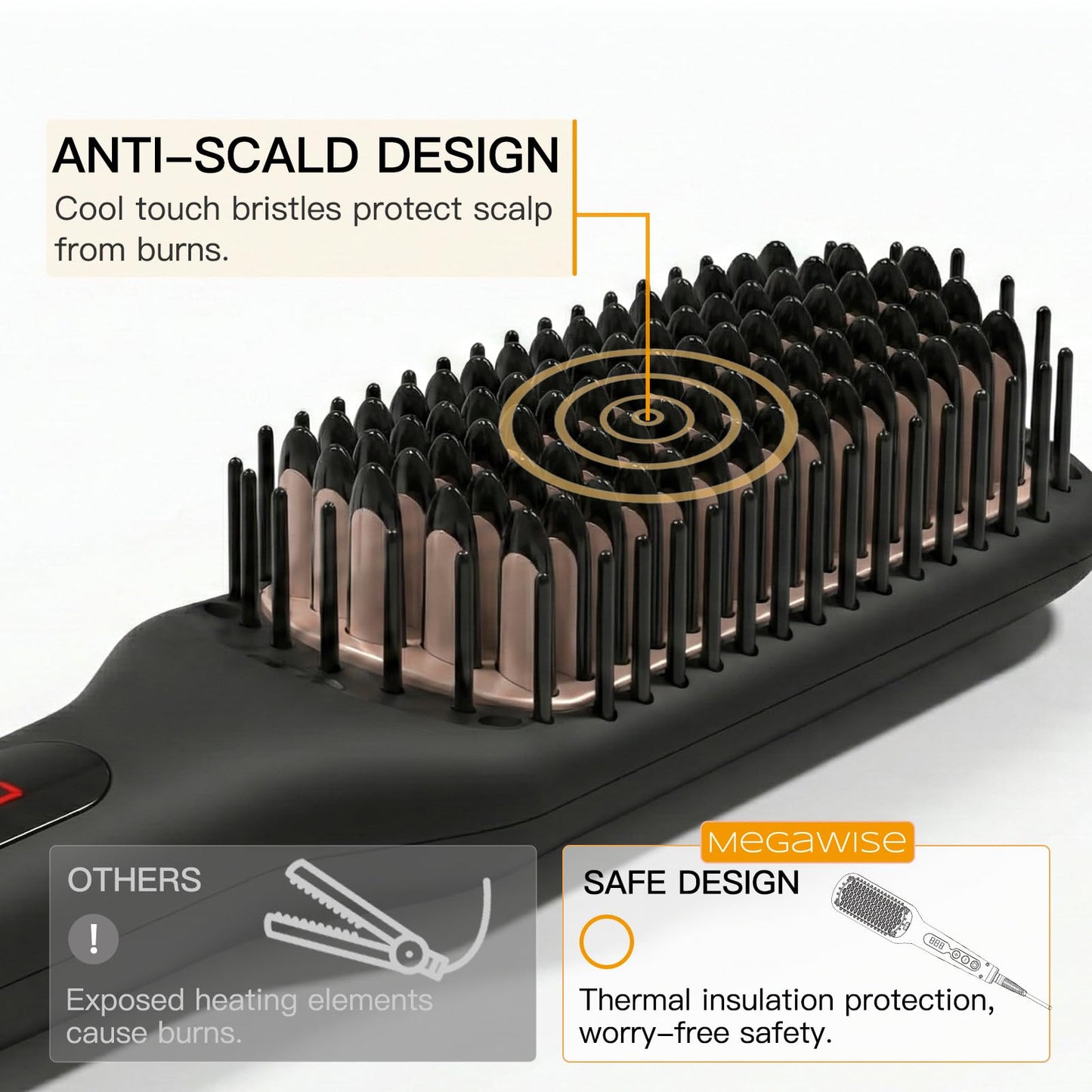 Megawise ionic hair brush packaging box