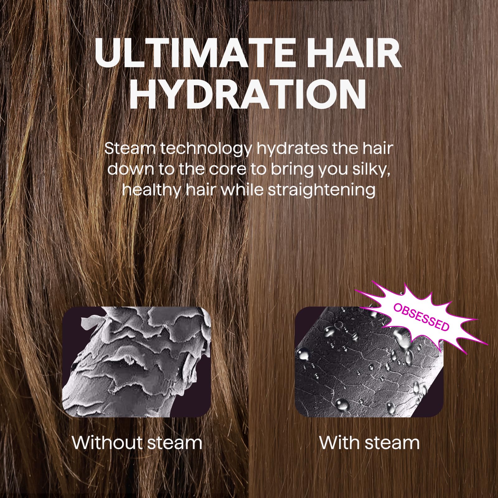 Packaging and contents of authentic Wavytalk Steam Sesh hair tool
