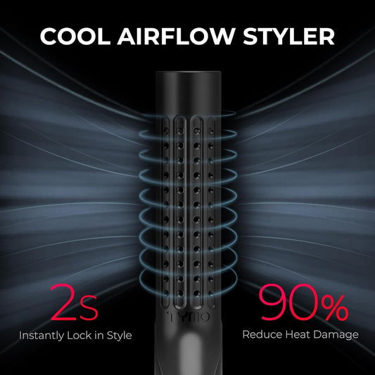 Close up of Tymo Airflow 2.0 ceramic plates and ionic vents
