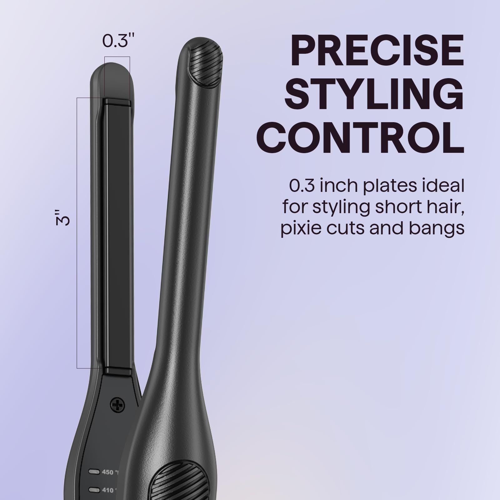 Wavytalk pencil flat iron styling short hair