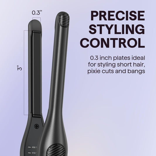 Wavytalk pencil flat iron styling short hair