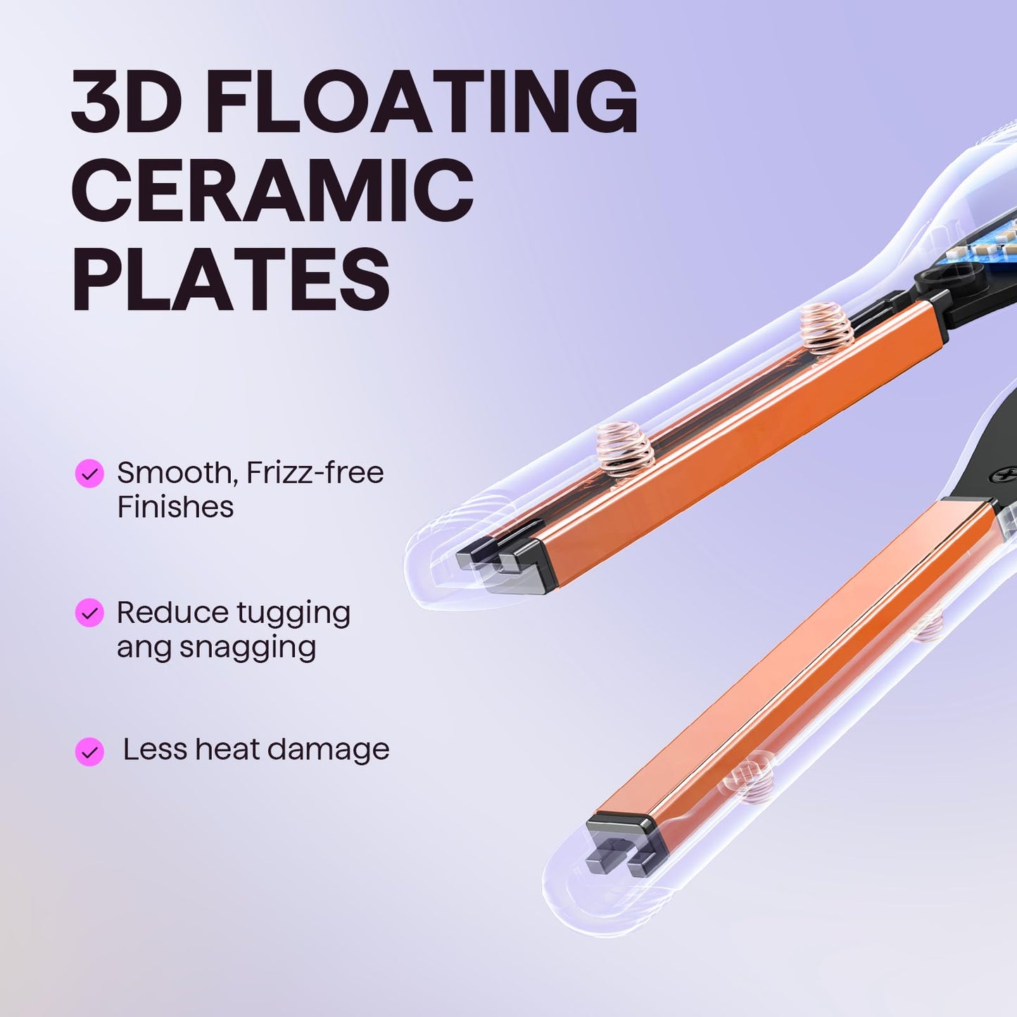 Wavytalk flat iron accessories including heat resistant glove